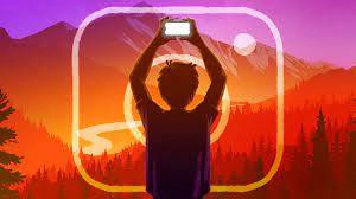 صورة شعار إنستجرام يتوسطه طفل