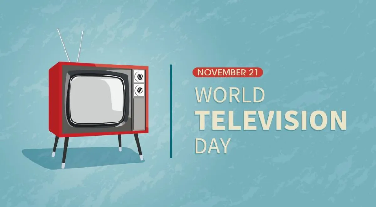 شعار الاحتفال باليوم العالمي للتلفزيون- الصورة من موقع nationaldayreview