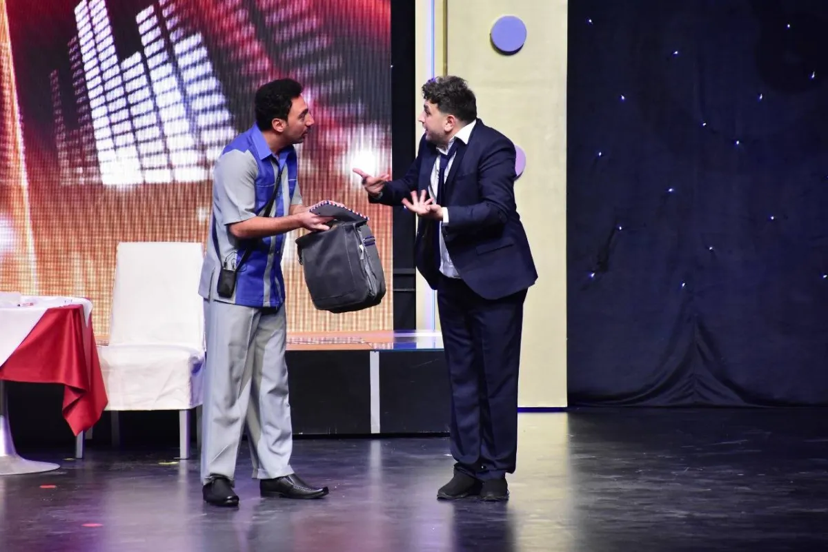 مصطفى خاطر ومحمد سلام - الصورة من المسؤول الإعلامي بالعرض المسرحي