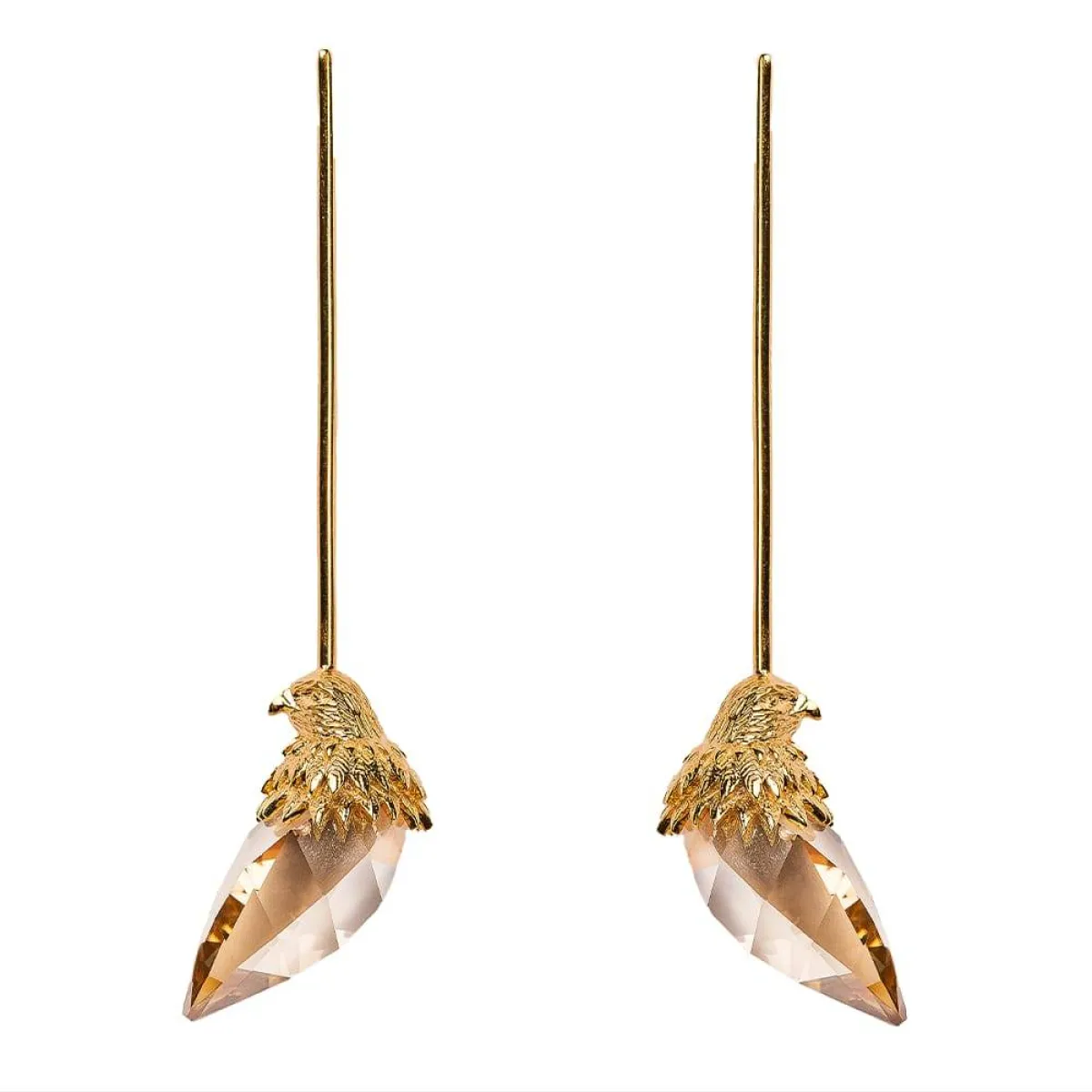 أقراط Sheen gold falcon  من Vinita Michael