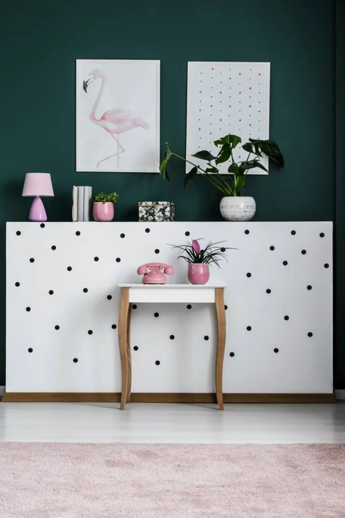 نقاط البولكا لإطلالة مرحة في الديكور العصري