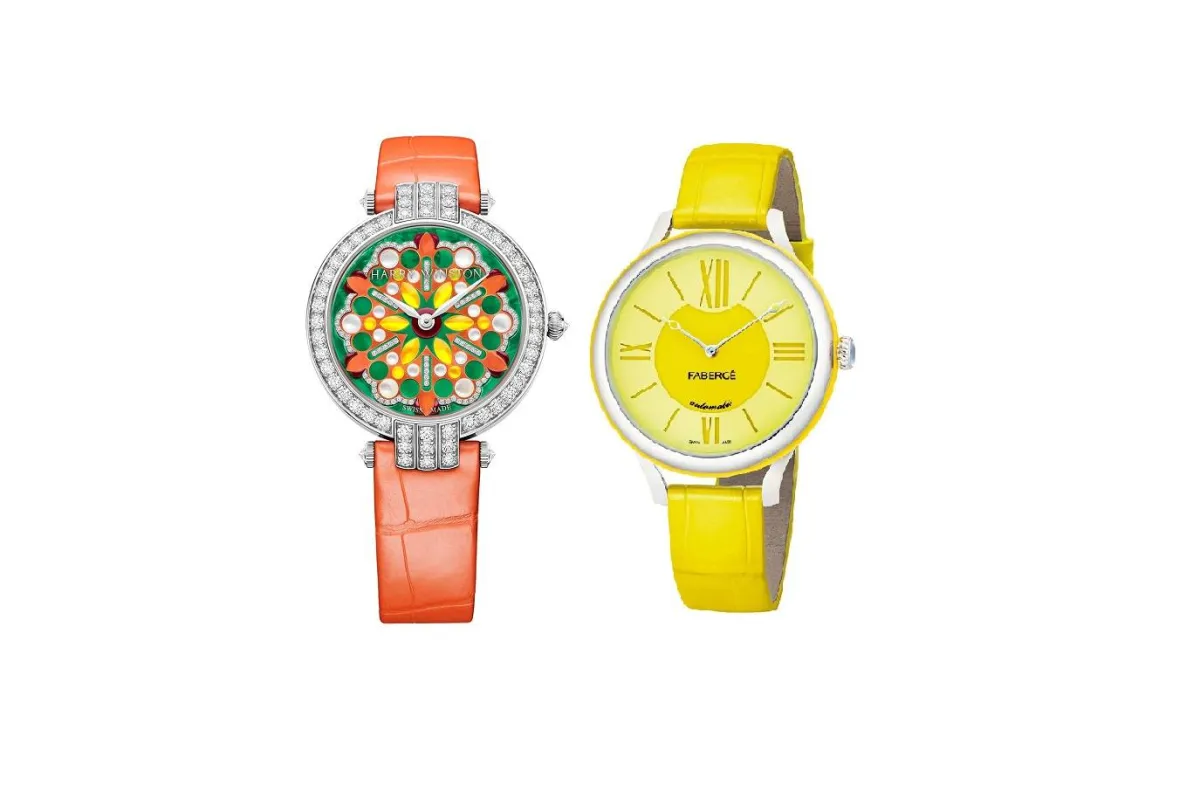 ساعات نسائية بدرجات الأصفر والبرتقالي لخريف 2021