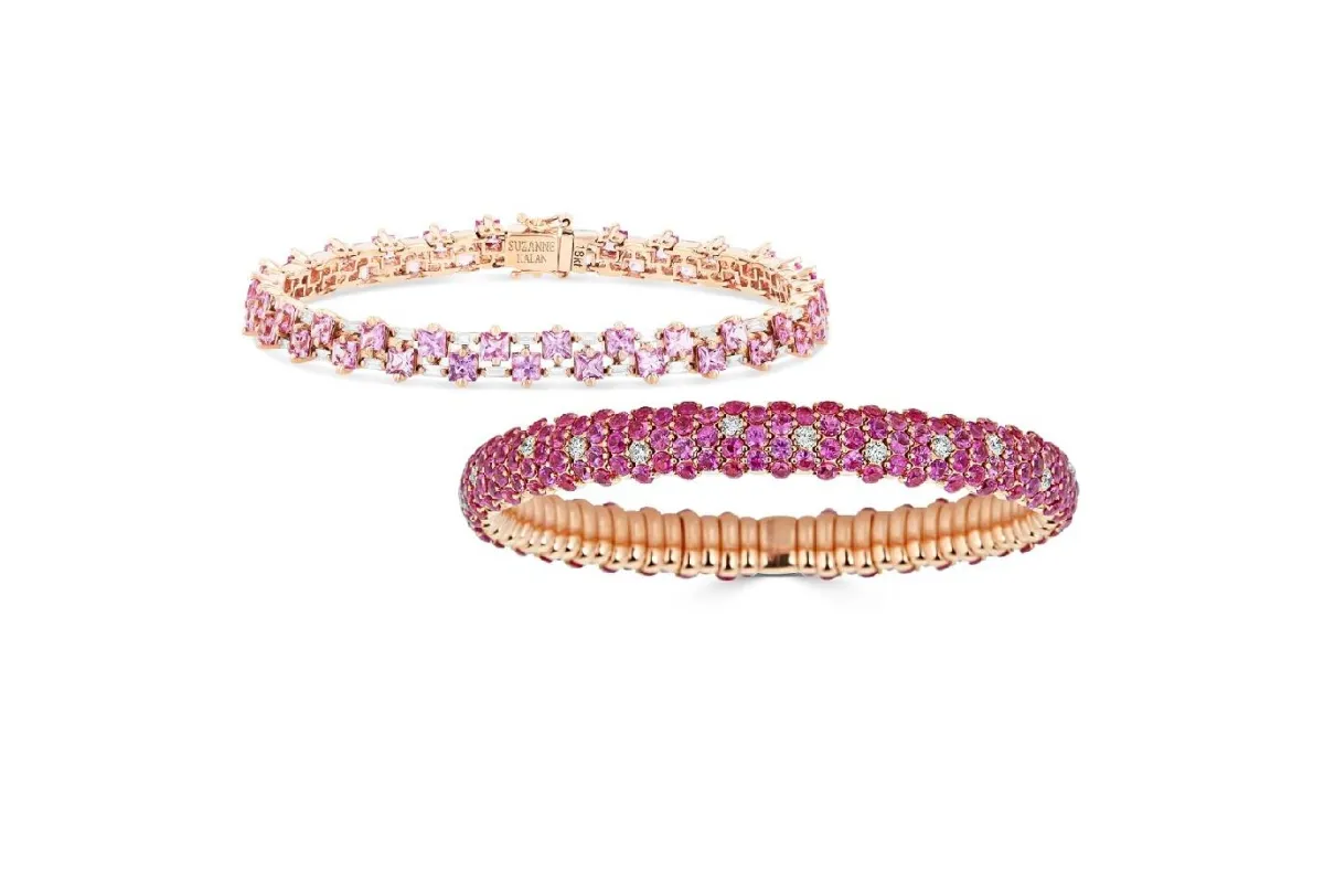 أحدث موديلات أساور ذهب باللون الوردي لخريف 2021