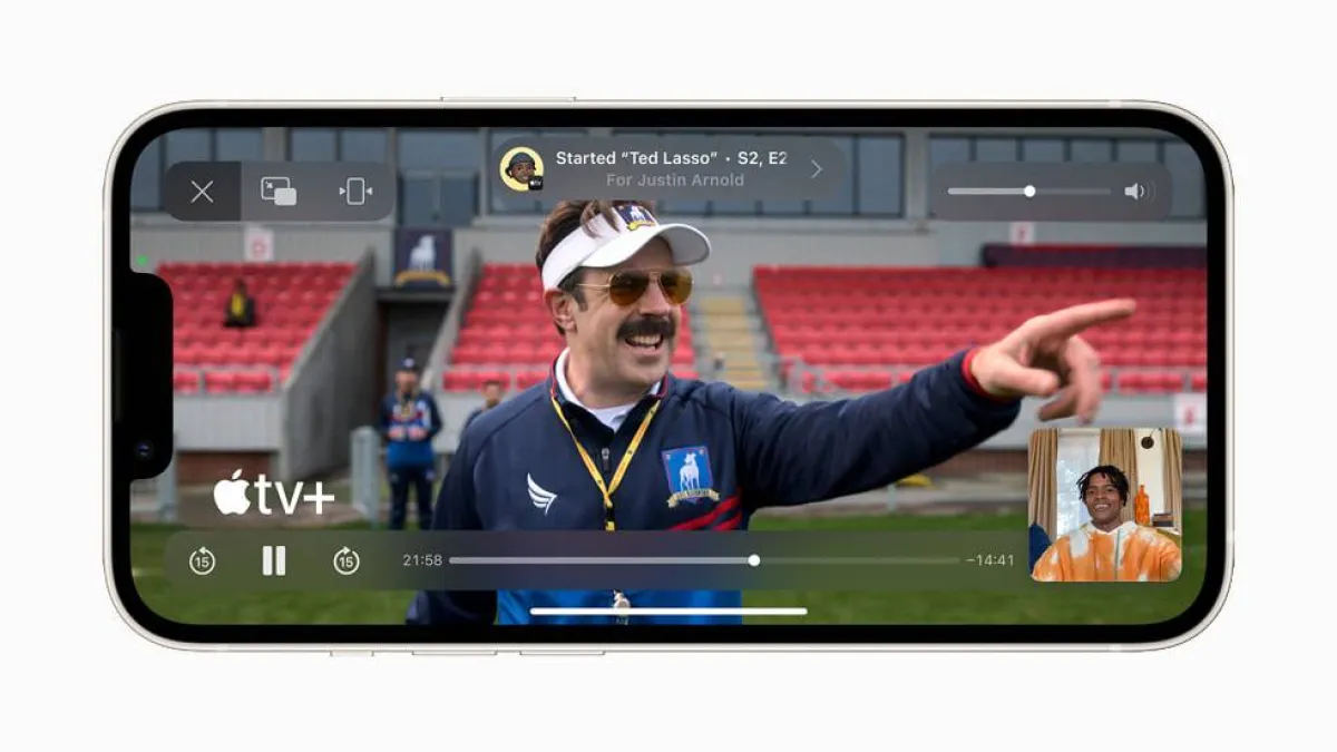 صورة تشغيل أبل تي في وفيس تايم