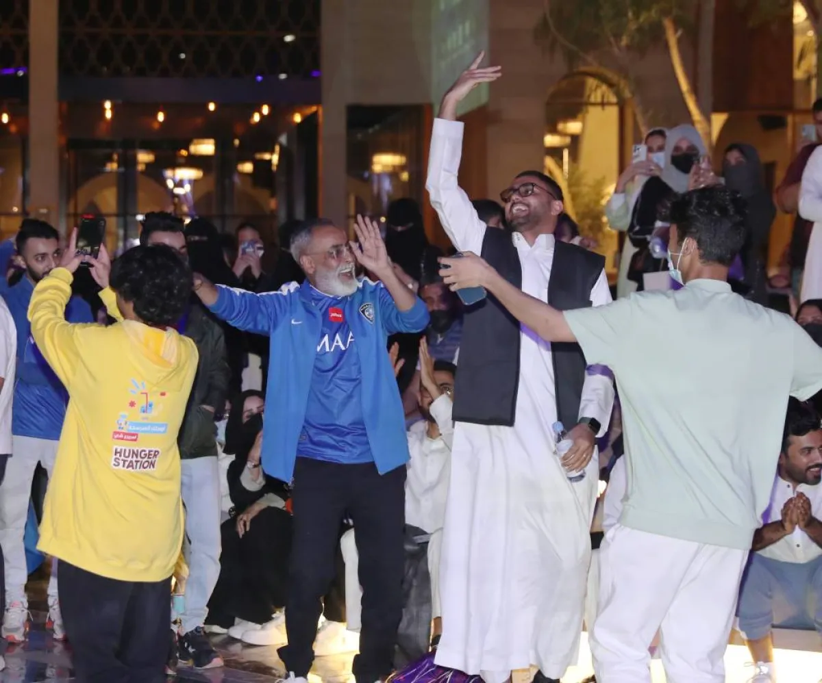 احتفالات السعوديين في البوليفارد