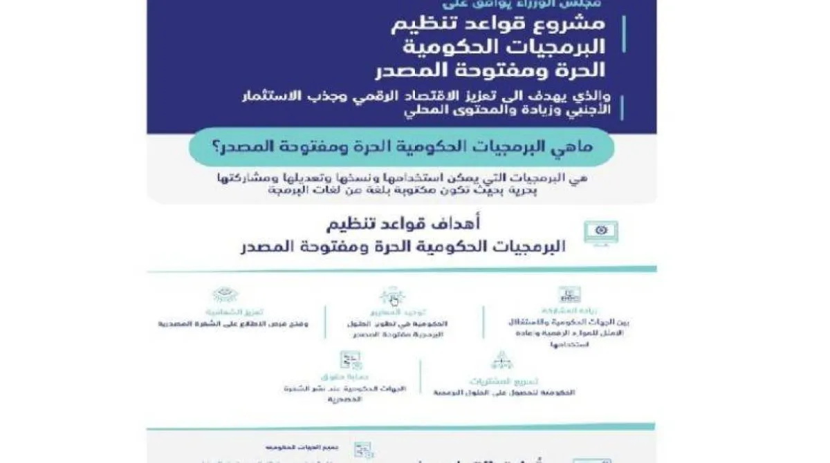 قواعد تنظيم البرمجيات الحكومية- الصورة من الشرق الأوسط