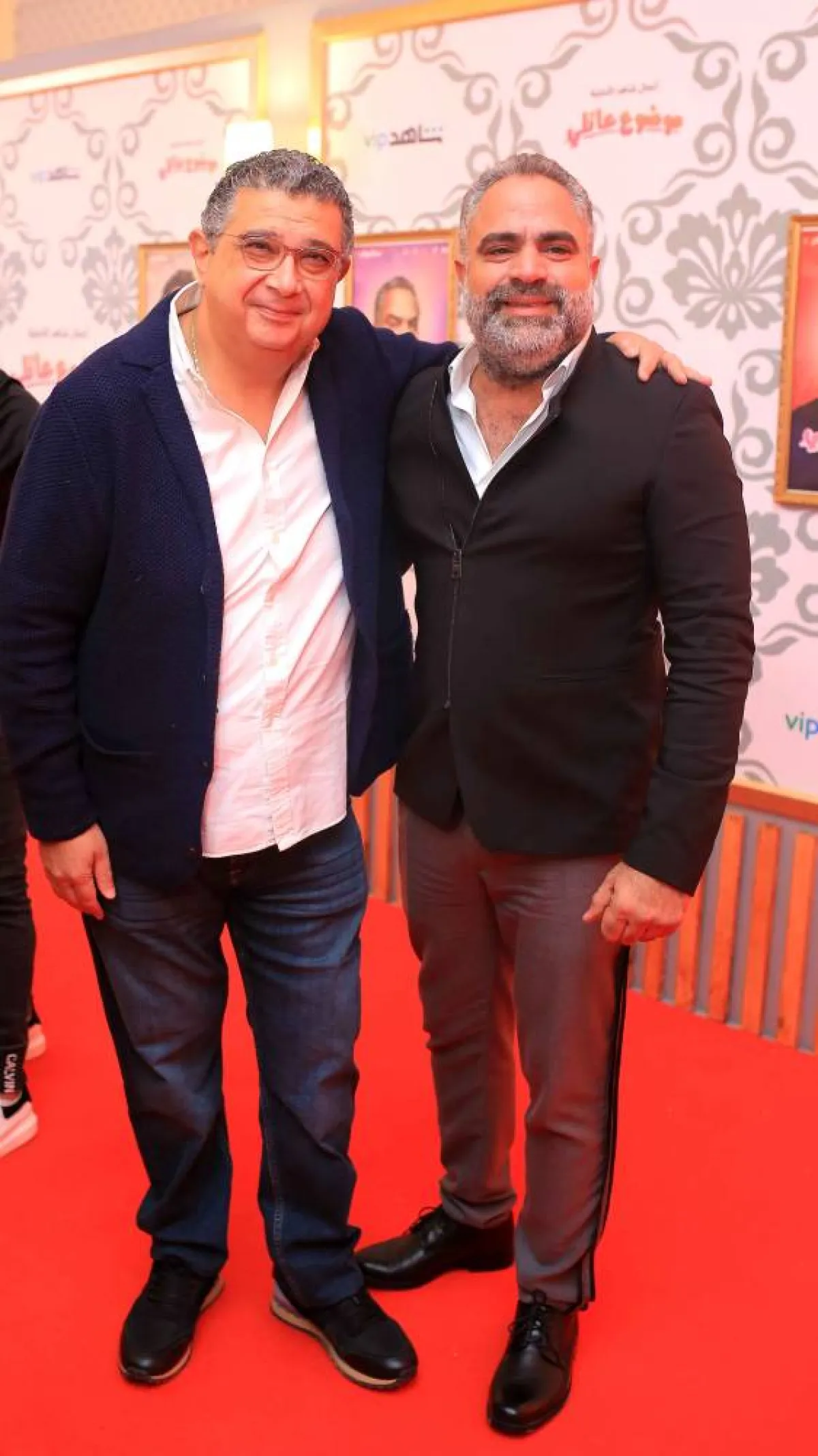 ماجد الكدواني ومحمد شاهين - الصورة من المسؤول الإعلامي لمجموعة الـmbc -