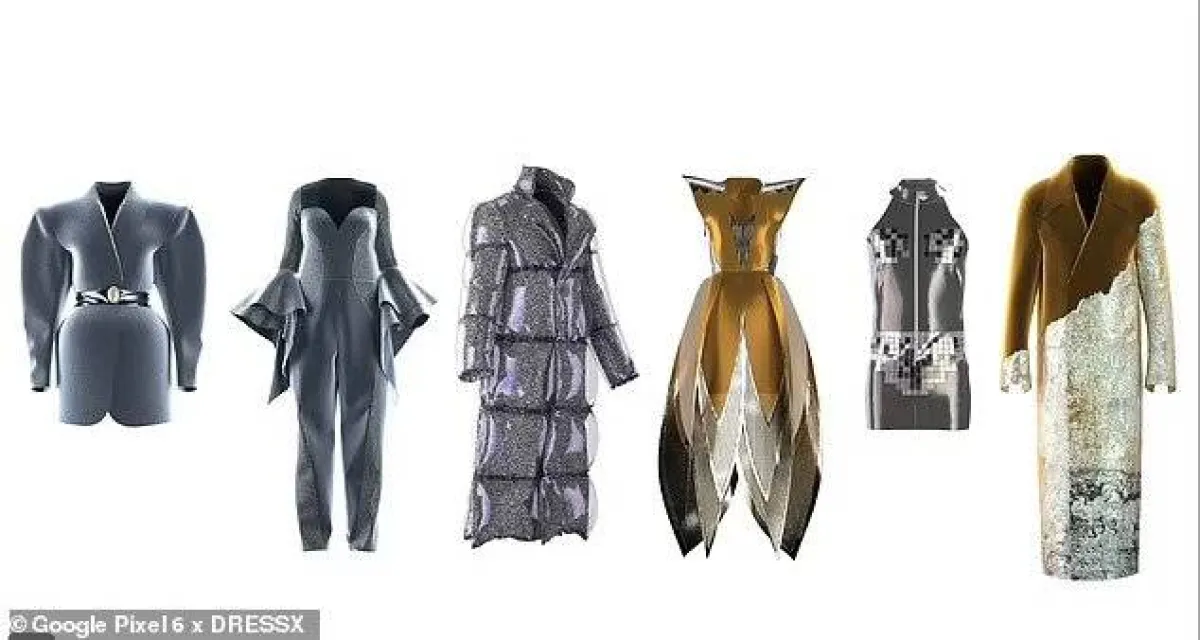 صورة التصميمات للملابس الرقمية النسائية من جوجل 