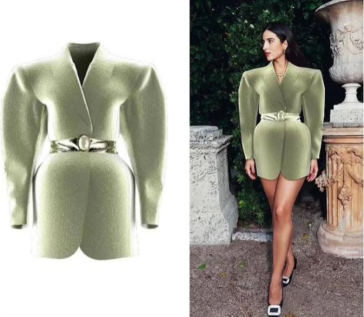 صورة تصميم لفستان من ملابس جوجل الرقمية