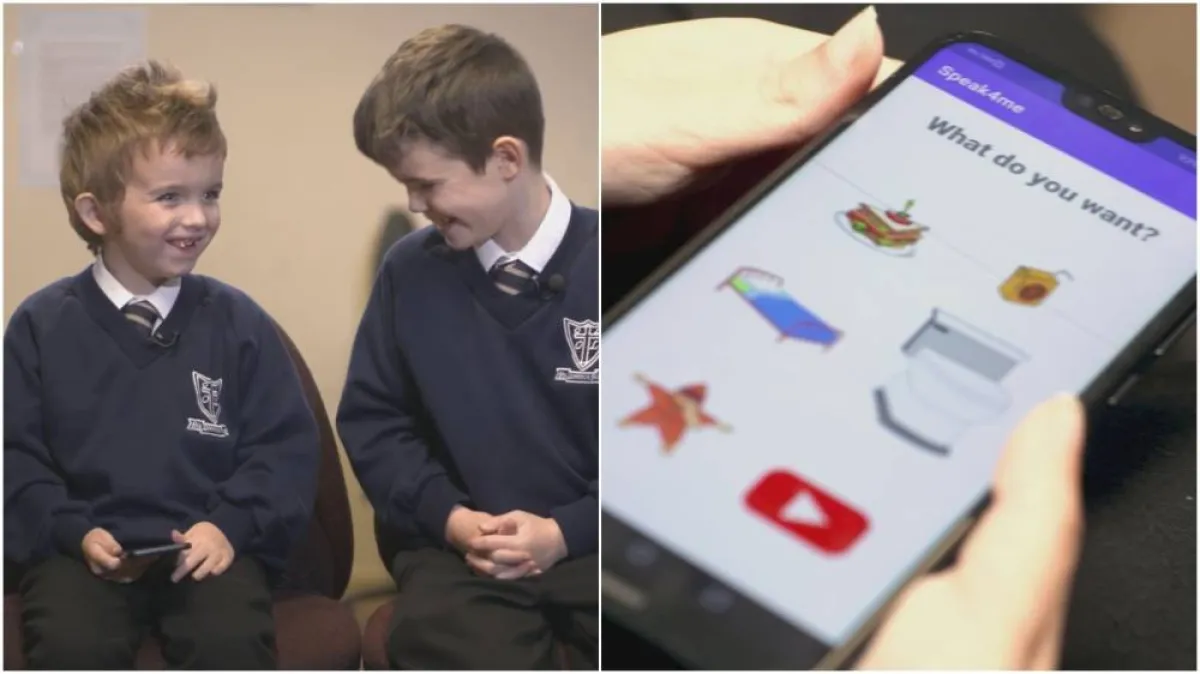 صورة الطفل آدم وشقيقه الأكبر شون 