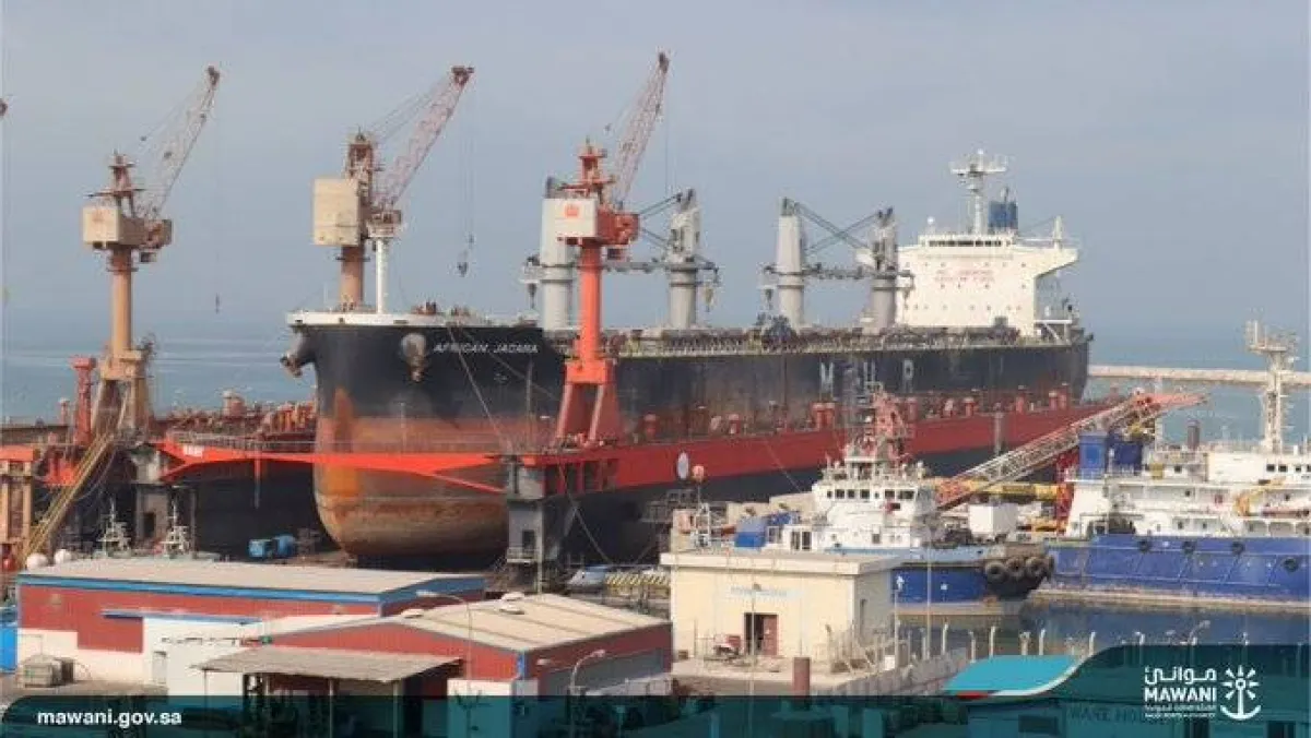 سفينة أفريكان جاكانا- الصورة من حساب موانئ على تويتر