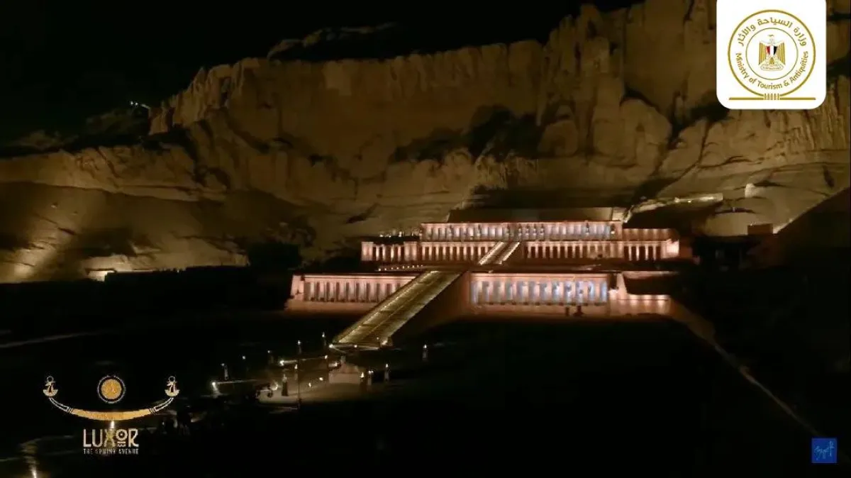 حفل اسطوري في افتتاح طريق الكباش بعرض غنائي مستوحي من عيد الاوبت 