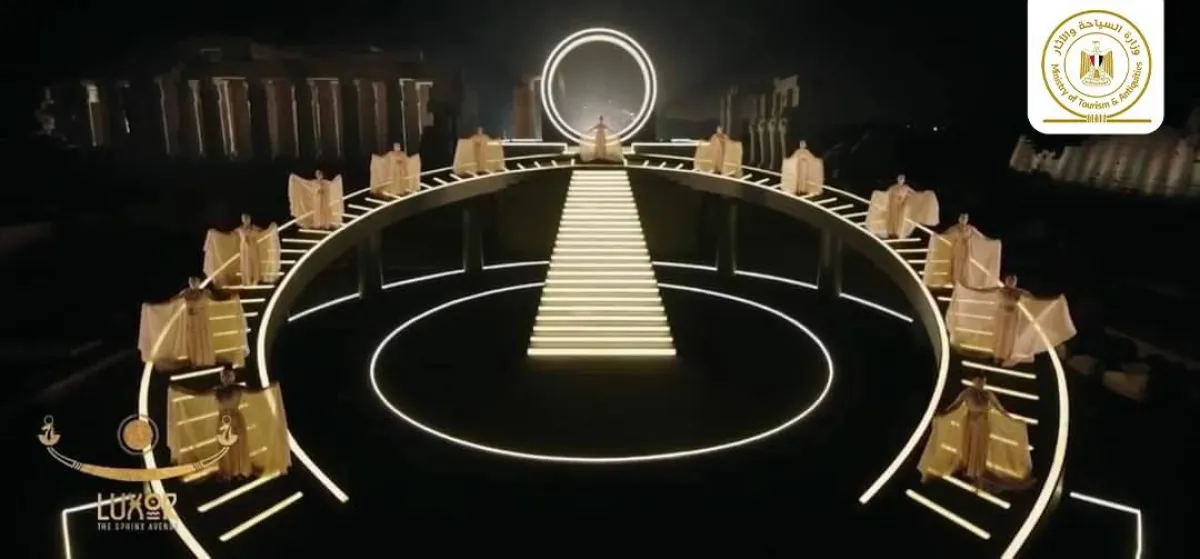 حفل اسطوري في افتتاح طريق الكباش بعرض غنائي مستوحي من عيد الاوبت 