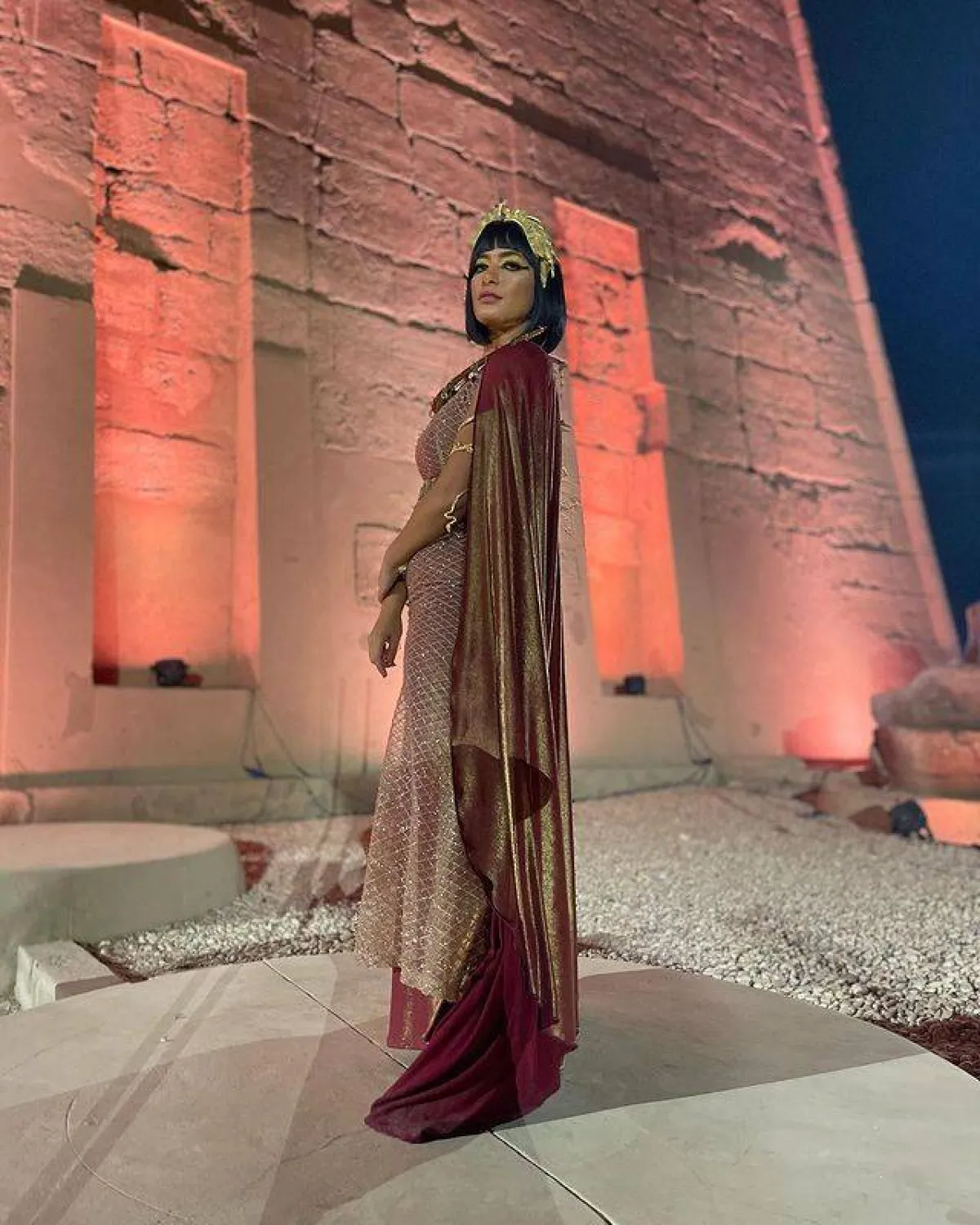 الفاشينيستا والستايلست انچي الانجباوى -الصورة من حساب انچي الانجباوى على انستغرام