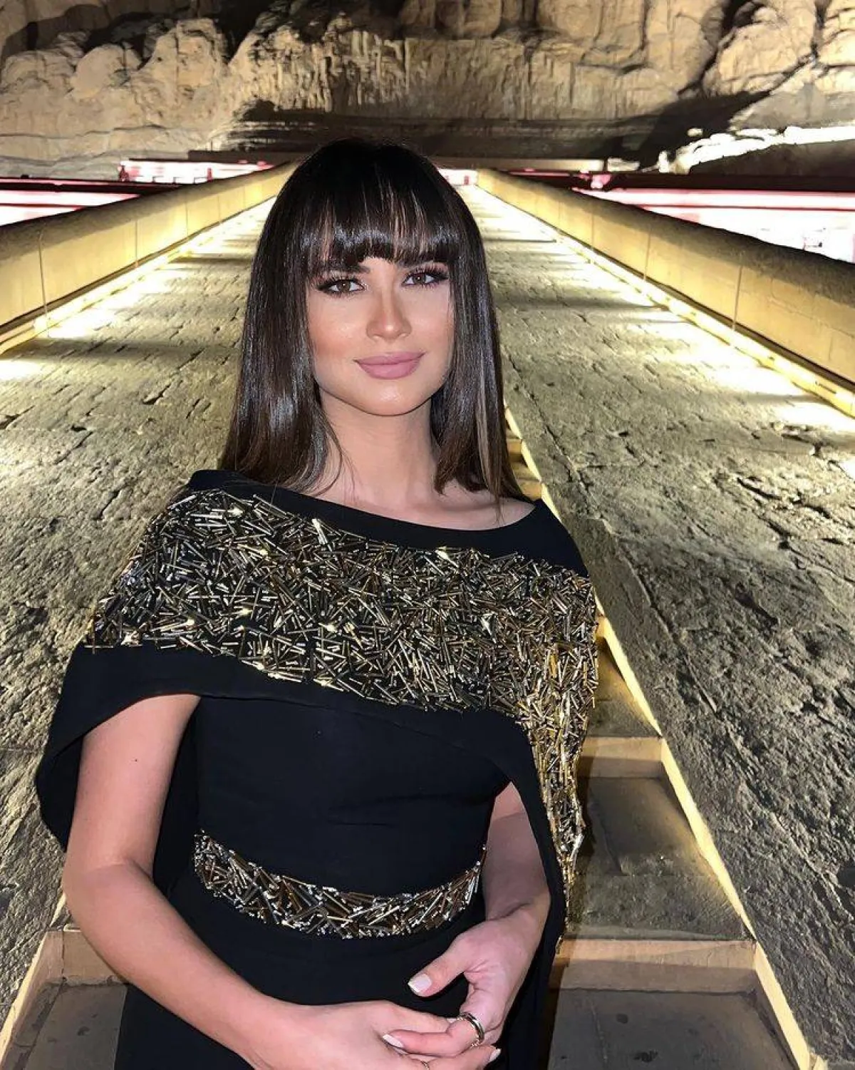 نانسي نور -الصورة من حساب خبير المكياج  Ahmed El Khawaga على انستغرام