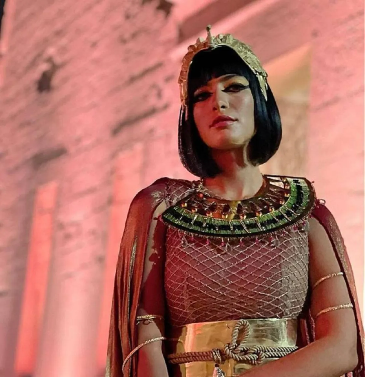 الفاشينيستا والستايلست انچي الانجباوى -الصورة من حساب انچي الانجباوى على انستغرام