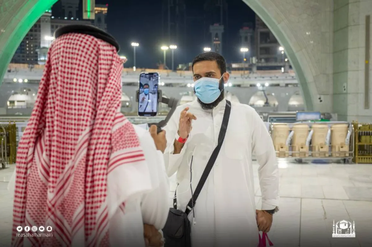 المعتمرين داخل الحرم - الصورة من الرئاسة العامة لشؤون الحرمين
