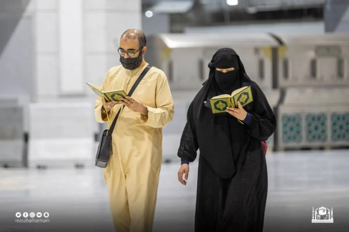 معتمرين داخل الحرم - الصورة من الرئاسة العامة لشؤون الحرمين
