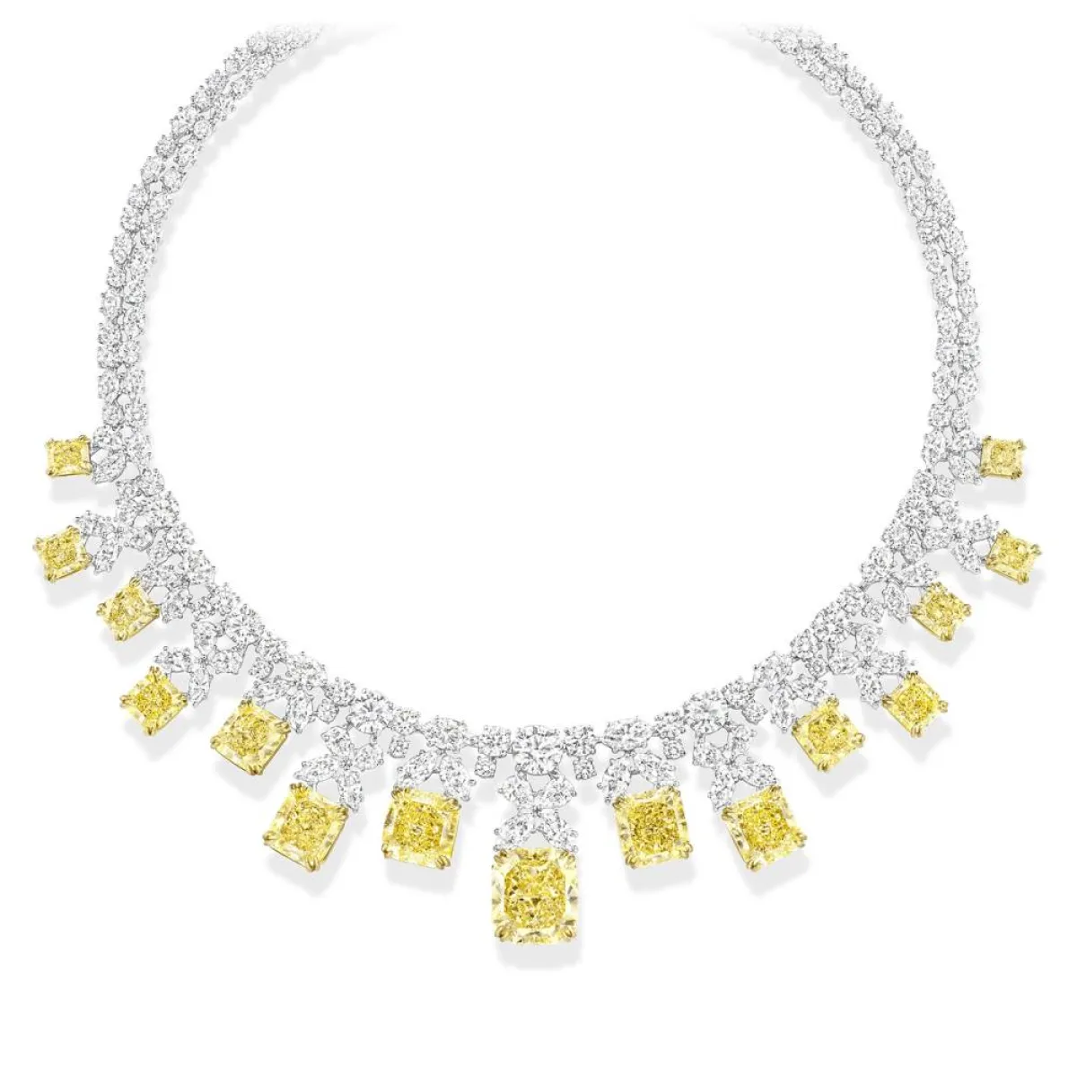 قلادة مرصعة بالألماس الأصفر من هاري وينستون