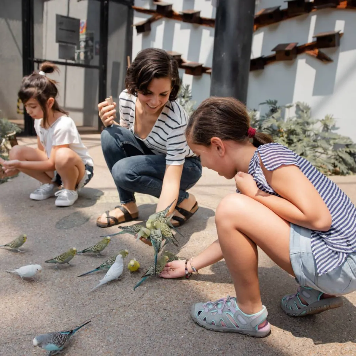 صورة لأم وطفلتين