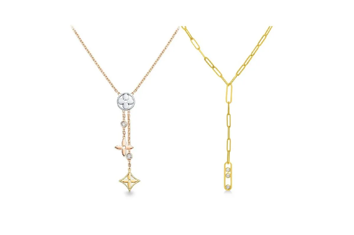 قلادات على شكل حرف Y لإطلالة عصرية جذابة