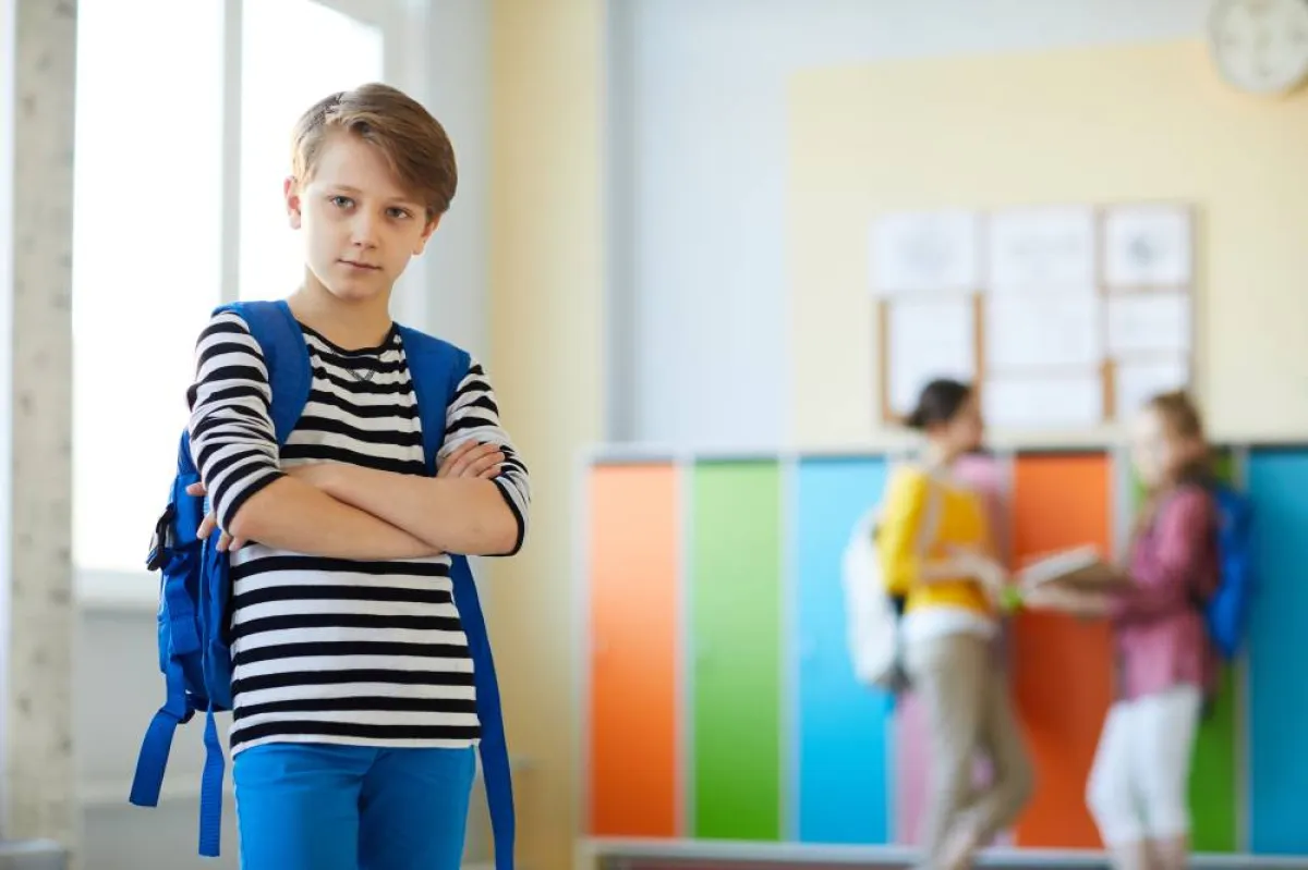 صورة لتلميذ  بالمدرسة