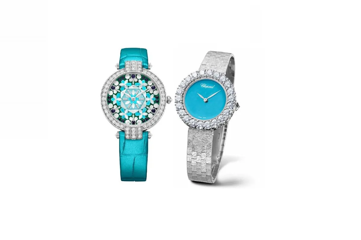 ساعات نسائية باللون التركوازي لشتاء 2022