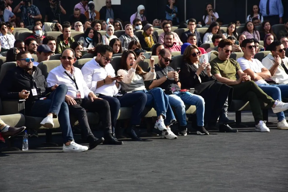 فنانون حضروا ندوة كريم عبد العزيز - الصورة من المسؤول الإعلامي للمهرجان