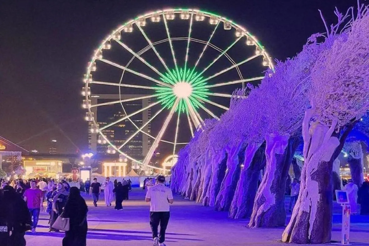 صورة لزحلقة عملاقة بموسم الرياض