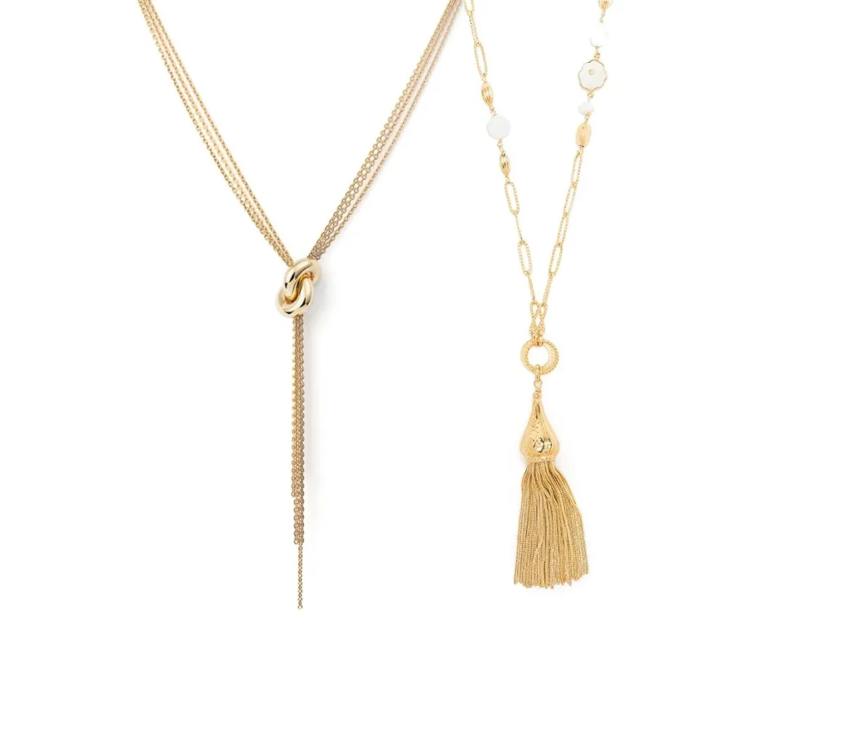 قلادات طويلة مزينة بشراشيب