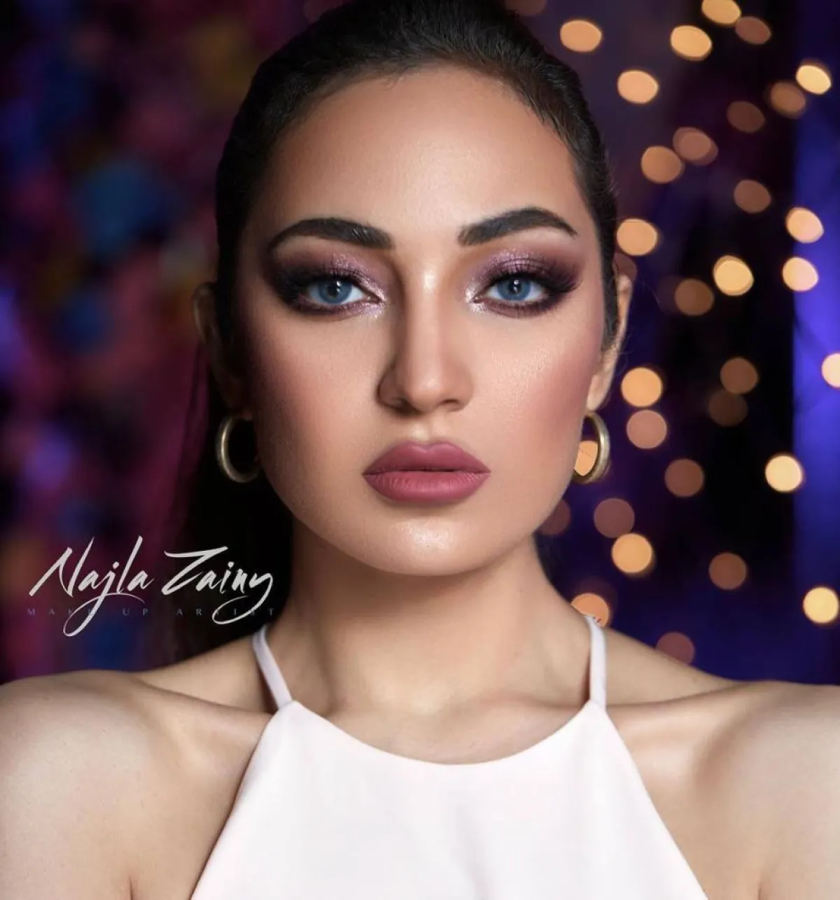 صيحات مكياج عيون بنفسجي