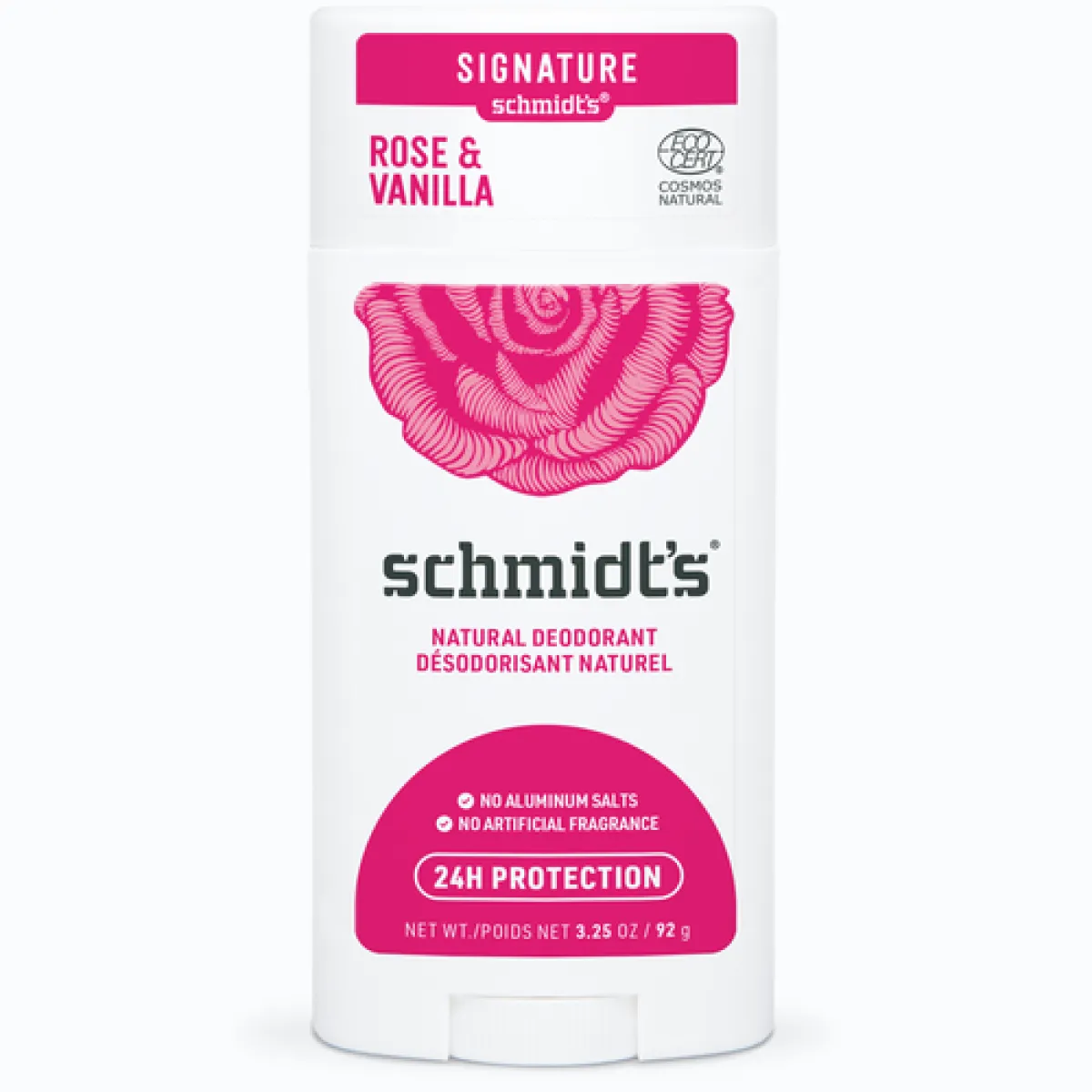 مزيل عرق Rose + Vanilla من Schmidt's