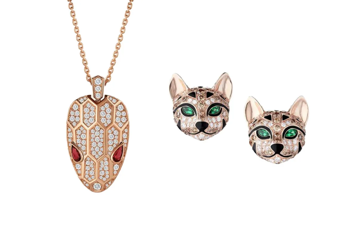 مجوهرات مستوحاة من الحيوانات لإطلالة جريئة للعروس