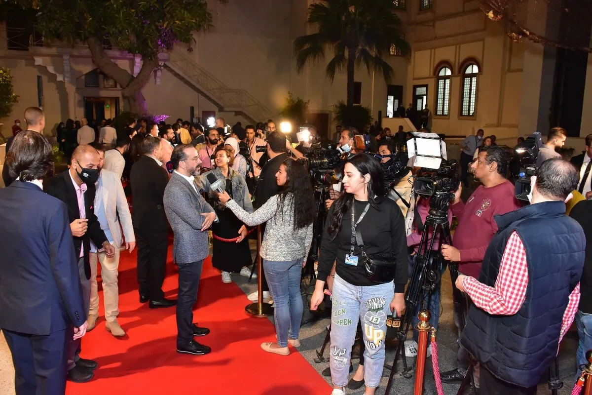 من فعاليات مهرجان القاهرة السينمائي بالتعاون مع مسابقة «أيام القاهرة لصناعة السينما» أقيمت الفعالية بالجامعة بالقاهرة - الصورة من المسؤول الإعلامي لمجموعة mbc 