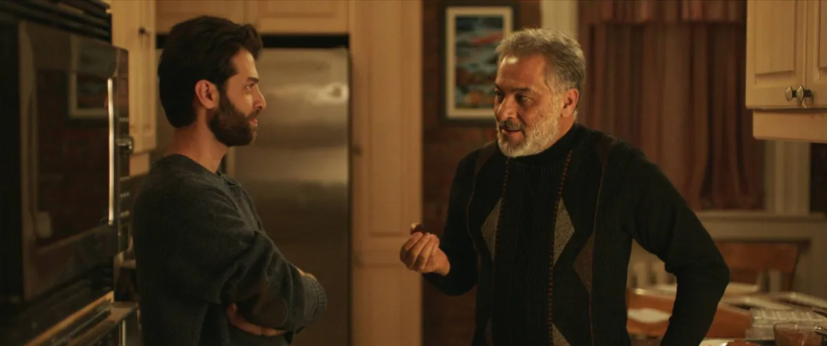 حاتم علي وأيهم أبو عمار في فيلم  Peace By Chocolate - الصورة من المسؤول الإعلامي لمجموعة mbc 