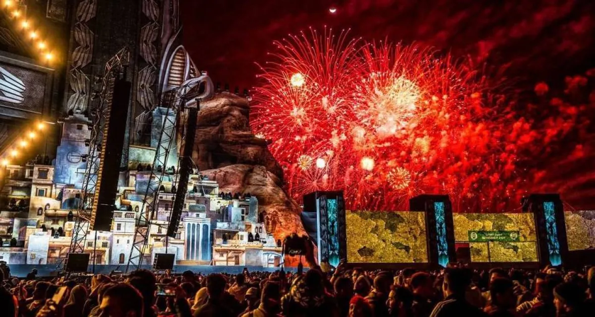 مهرجان ساندستورم يعد أكبر حدث موسيقي على مستوى منطقة الشرق الأوسط. الصورة من "واس" 
