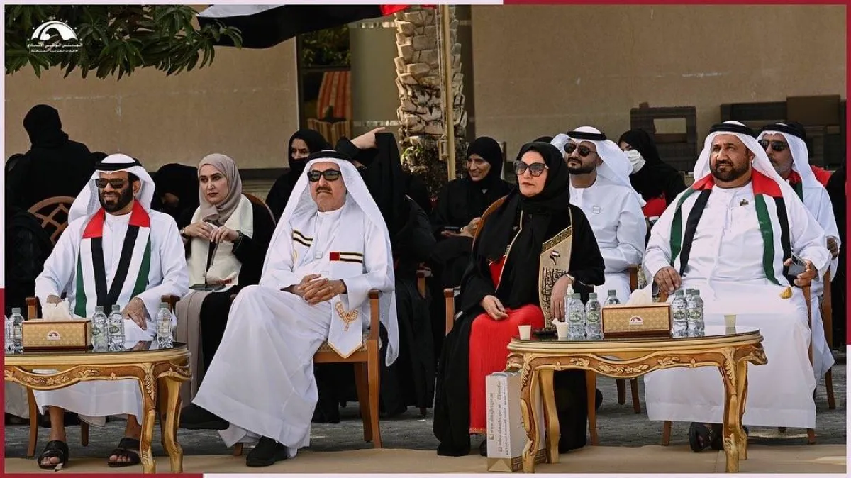 المجلس الوطني الاتحادي يحتفل بعيد الاتحاد الخمسين لدولة الإمارات - الصورة من حساب المجلس على تويتر