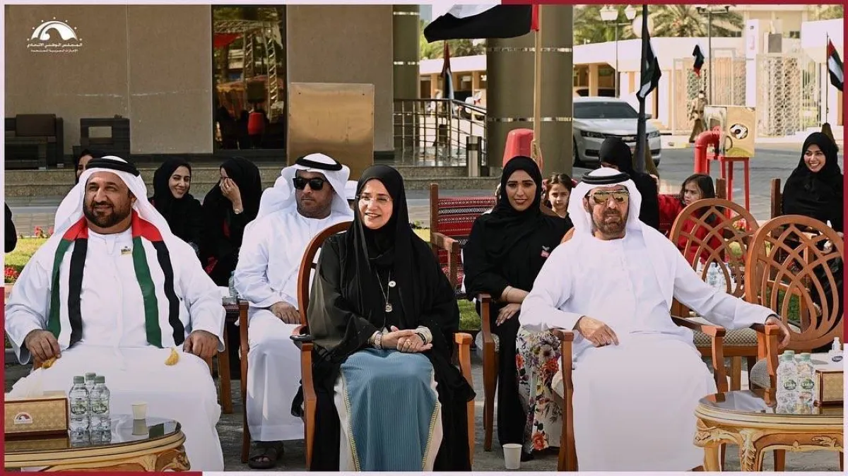 المجلس الوطني الاتحادي يحتفل بعيد الاتحاد الخمسين لدولة الإمارات - الصورة من حساب المجلس على تويتر