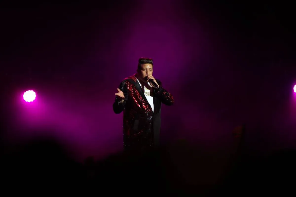 حموبيكا على مسرح ابوبكر سالم- الصورة من المركز الإعلامي لبنش مارك