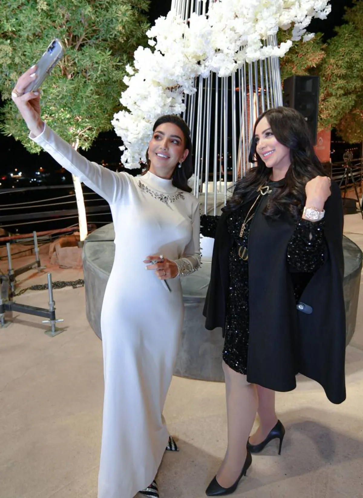 هبة الحسين برفقة ريماس منصور-  تصوير بشير صالح