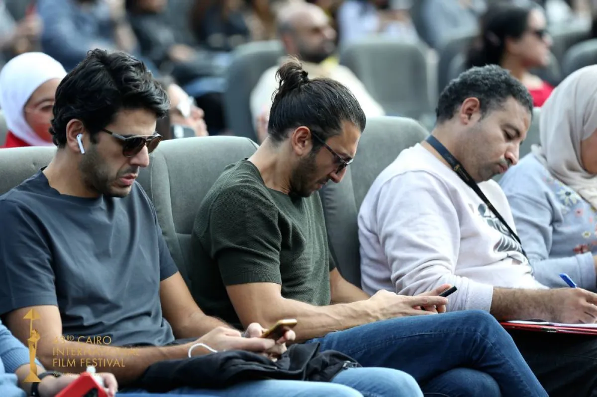 محرر "سيدتي" الزميل علاء شلقامي يرصد تفاصيل ندوة هند صبري - الصورة من المسؤول الإعلامي بالمهرجان