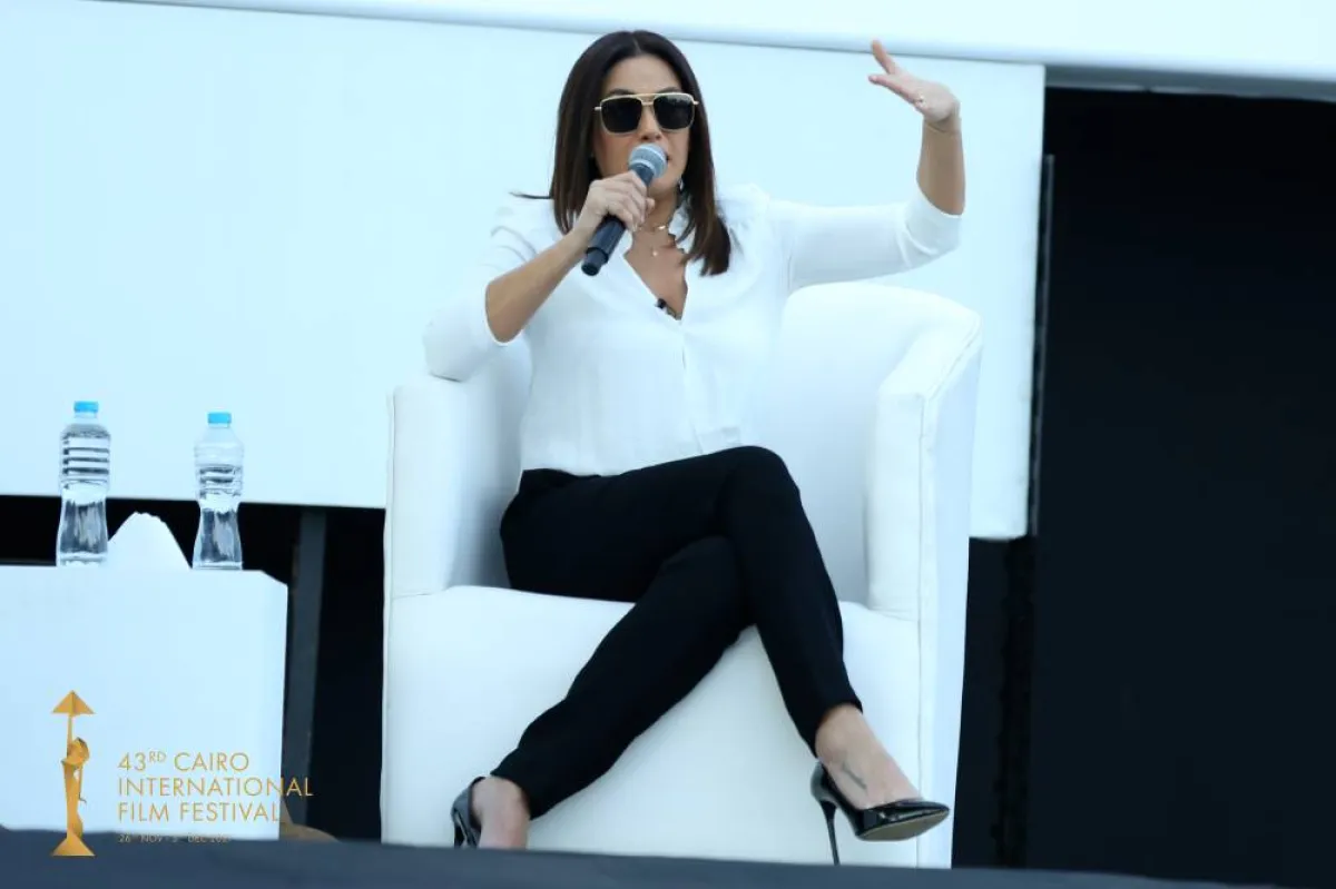 هند صبري - الصورة من المسؤول الإعلامي بالمهرجان 