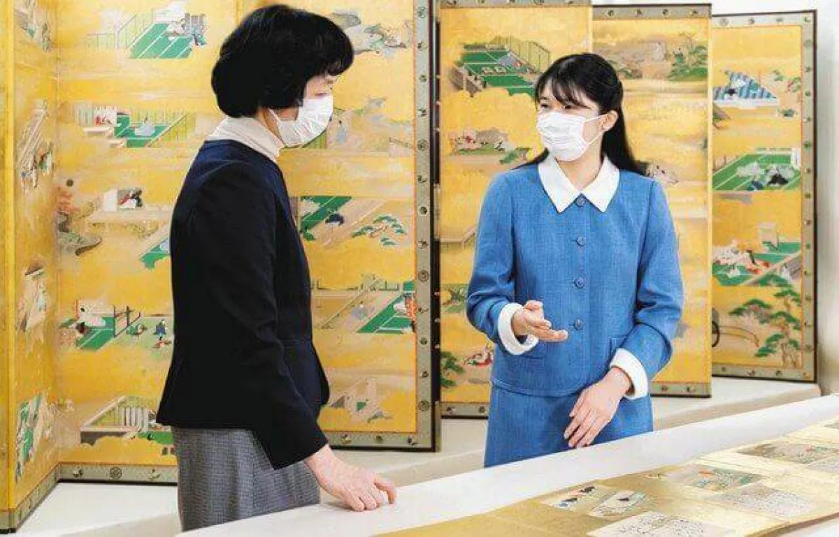 الأميرة أيكو في متحف المجموعات الإمبراطورية- الصورة من موقع New My Royals