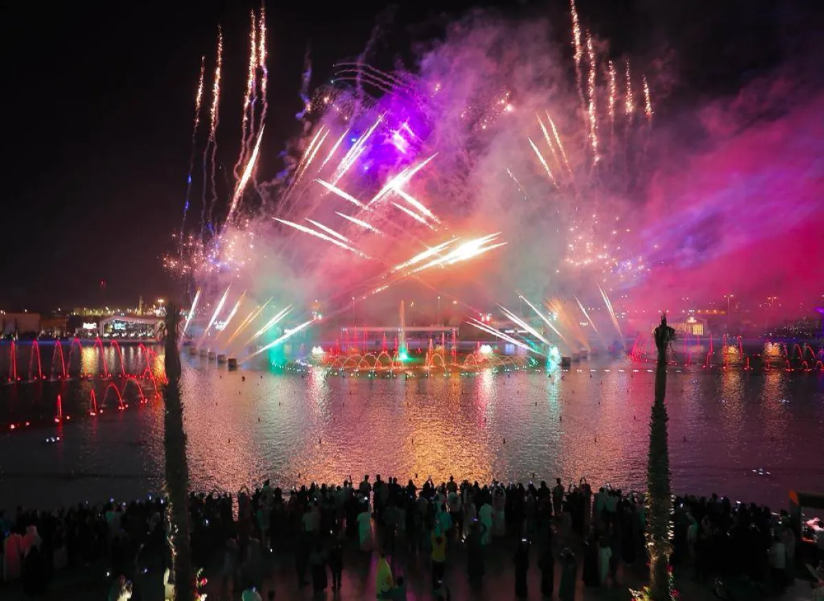 موسم الرياض يحتفل باليوم الوطني الخمسين لدولة الإمارات- الصور من حساب موسم الرياض على تويتر