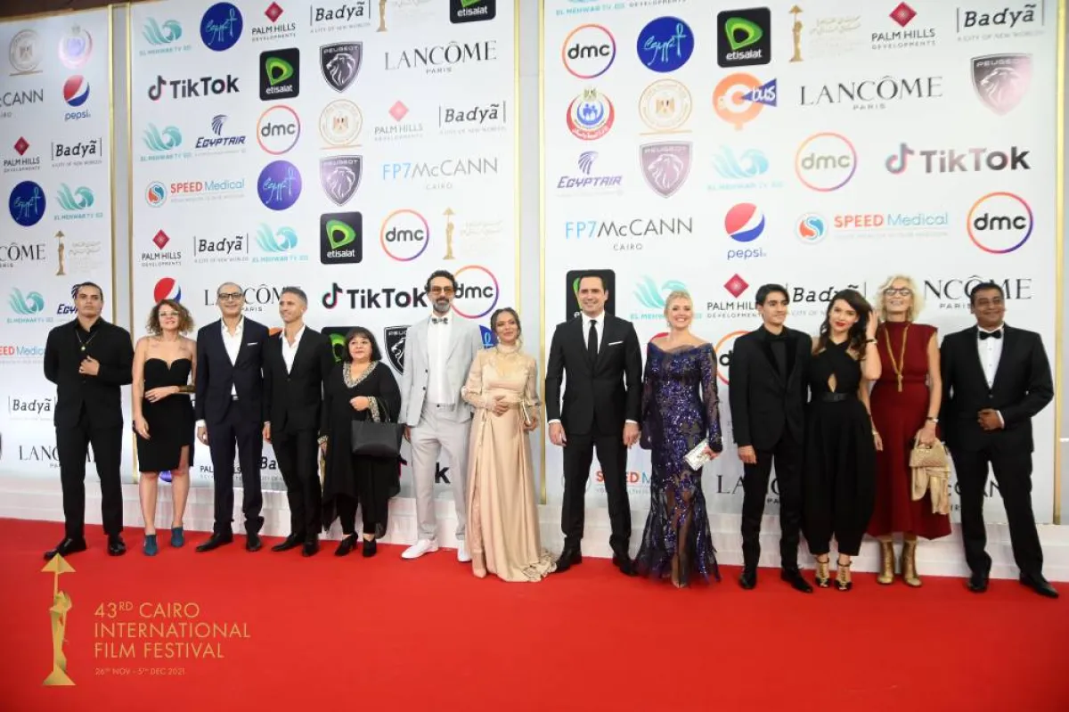 أبطال الفيلم التونسي غدوة - الصورة من المسؤول الإعلامي لمهرجان القاهرة السينمائي