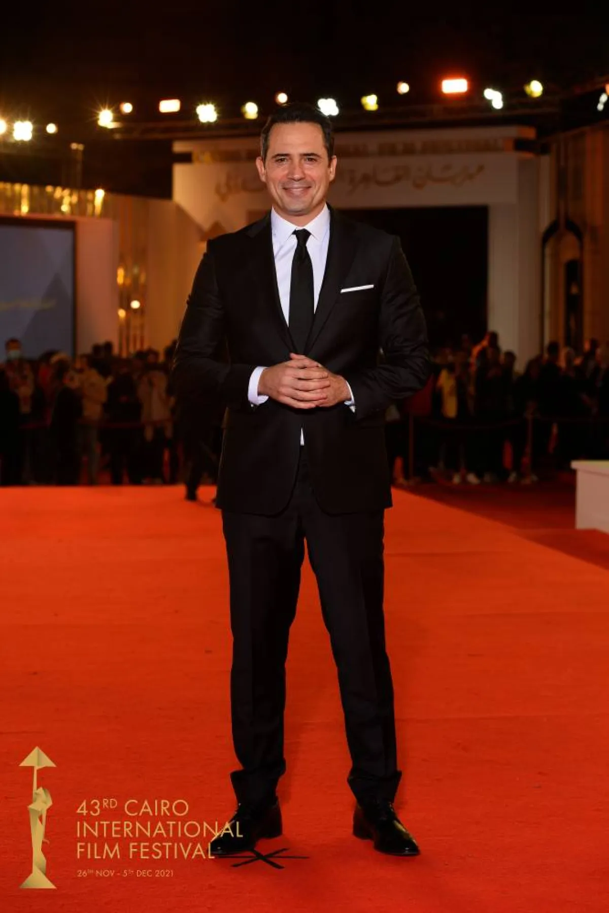 النجم ظافر العابدين - الصورة من المسؤول الإعلامي للمهرجان