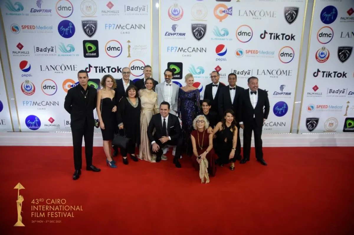 أبطال الفيلم التونسي غدوة - الصورة من المسؤول الإعلامي لمهرجان القاهرة السينمائي