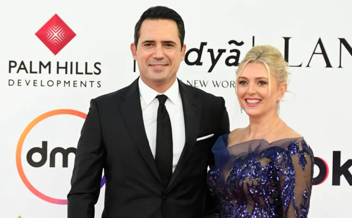 النجم ظافر العابدين وزوجته - الصورة من المسؤول الإعلامي لمهرجان القاهرة السينمائي