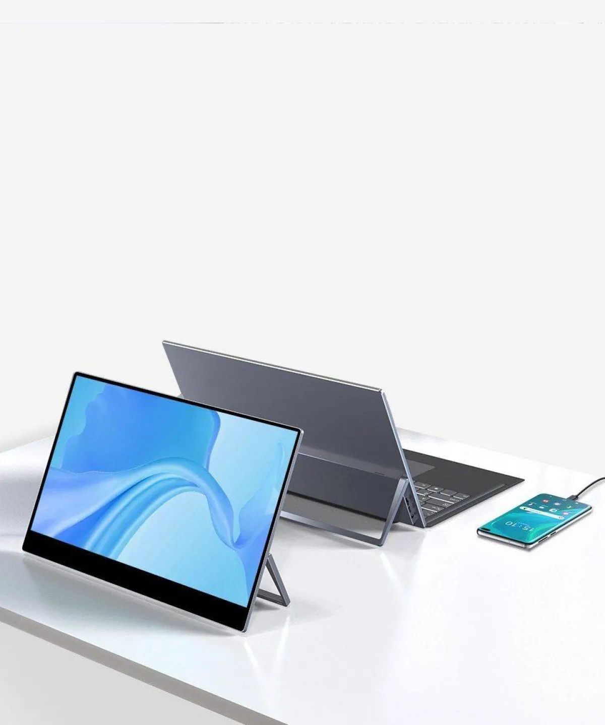 صورة لاب توب يتحول إلى هاتف محمول