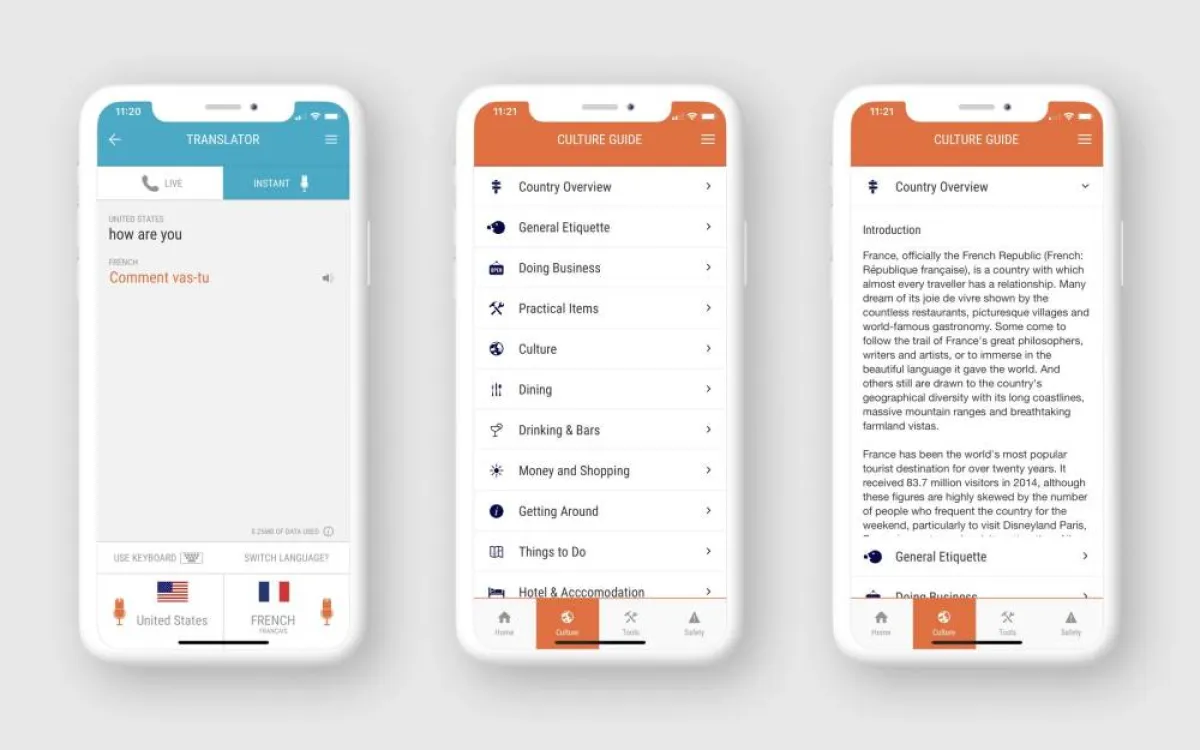 صورة محتويات تطبيق Papago 